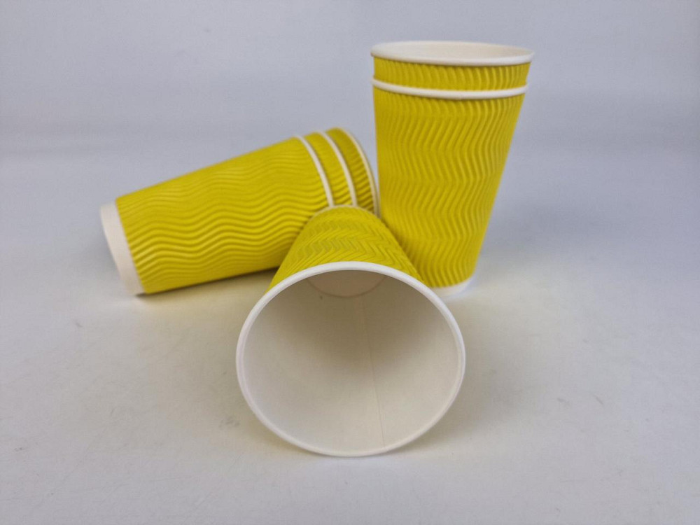 Склянка гофрована 500 мл ЖІЛТИЙ (15 шт.) Харків - фото 2