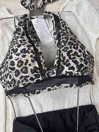 Купальник жіночий роздільний з леопардовим принтом S Харків