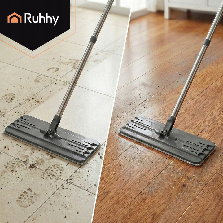 Набор для уборки швабра с двухкамерным ведром 11 литров + 3 насадки Ruhhy (27232) Нововолынск - изображение 9