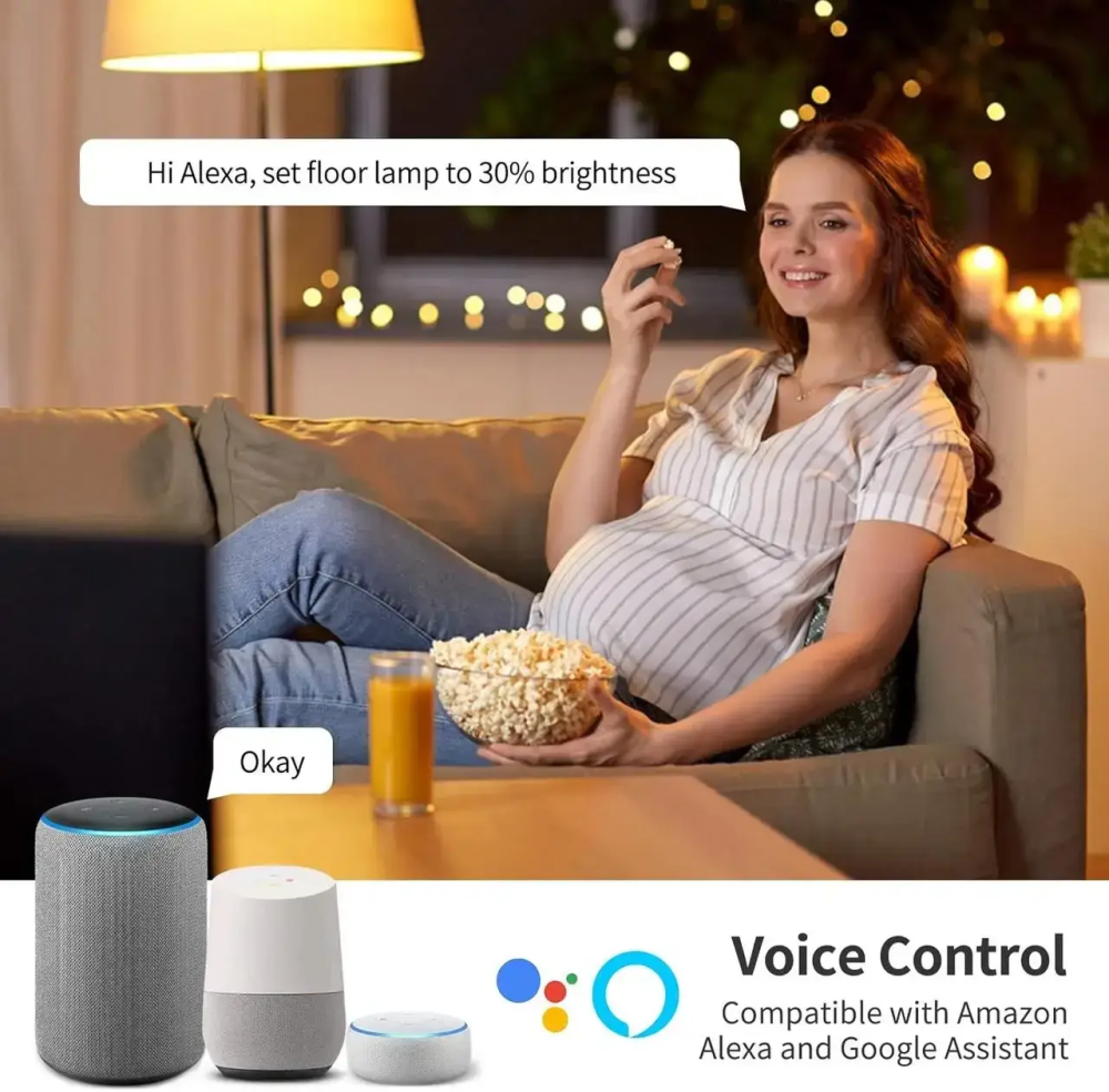 Умная светодиодная Wi-Fi лампочка AISIRER 9W (60W) E26, Smart Home, Голосовое управление, Alexa/Google/Siri Киев - изображение 4