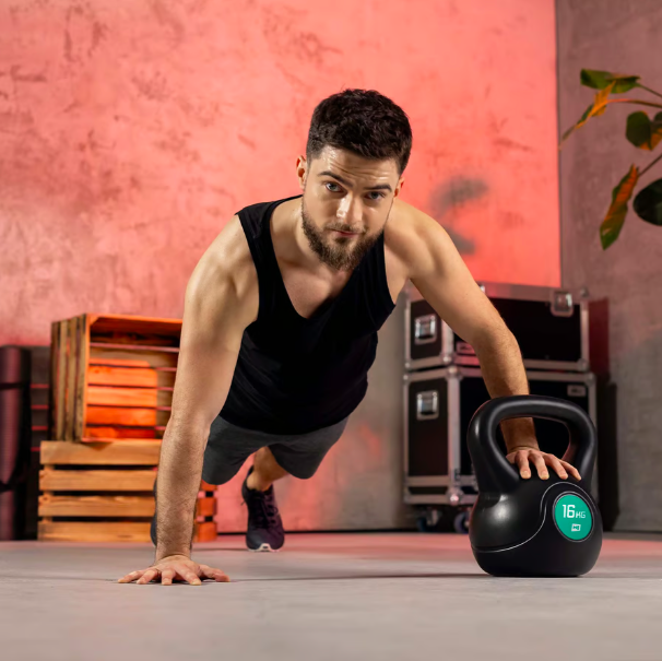 Гиря вінілова Hop-Sport 16кг HS-PB0016KB Київ - фото 3