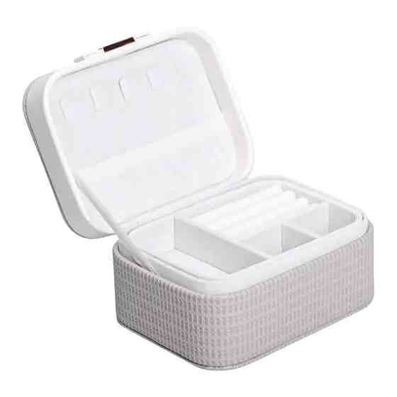 Скринька для прикрас з еко шкіри 15.5×11.5×8.5 ​​органайзер для ювелірних виробів HP-5-37BE Київ