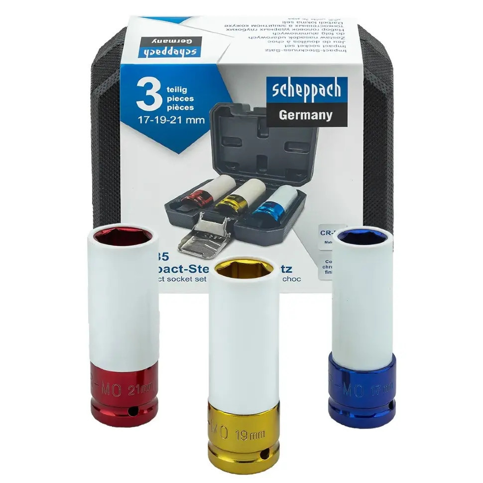 Набор головок глубоких ударных тонкостенных 1/2