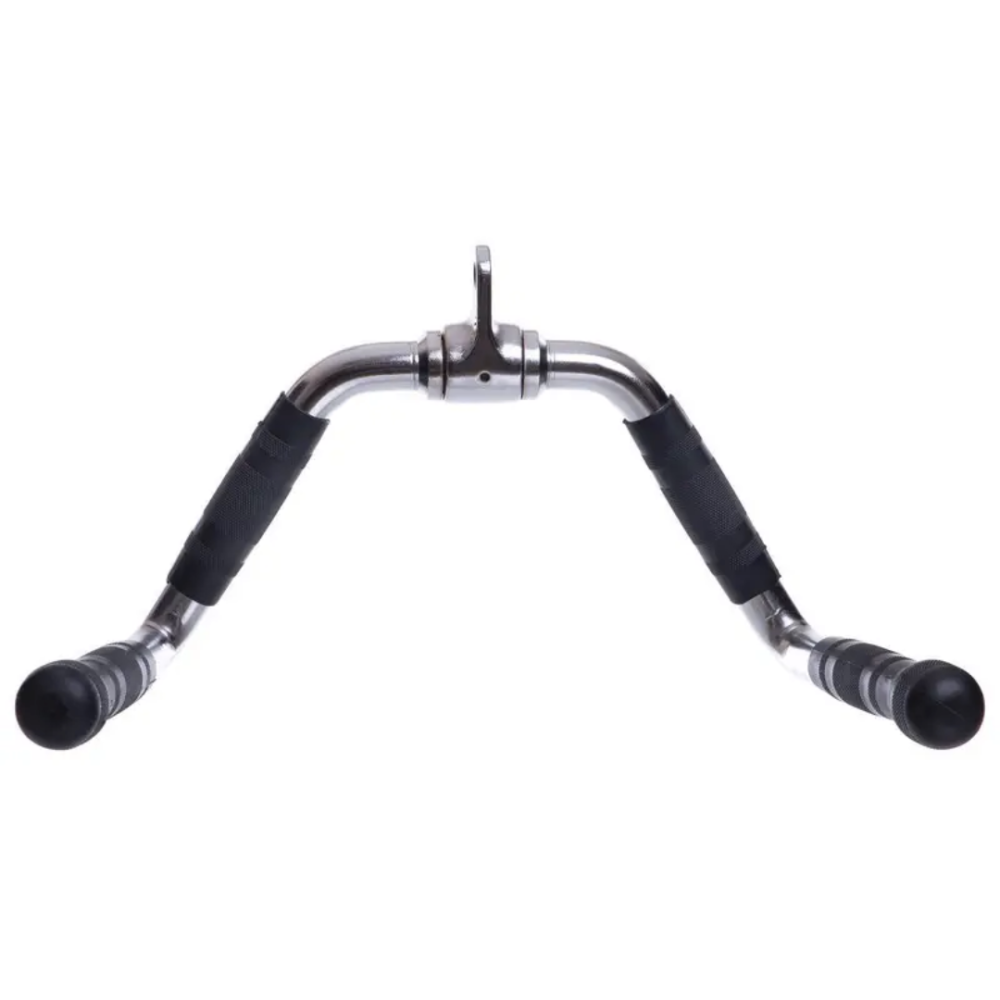 Ручка для тяги York Fitness багатофункціональна з гумовими рукоятками, хром Киев - изображение 3