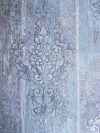 Шпалери вінілові на флізеліні гарячого тиснення DU&KA 1.06х10 вензель основа під штукатурку сірі коричневі Київ