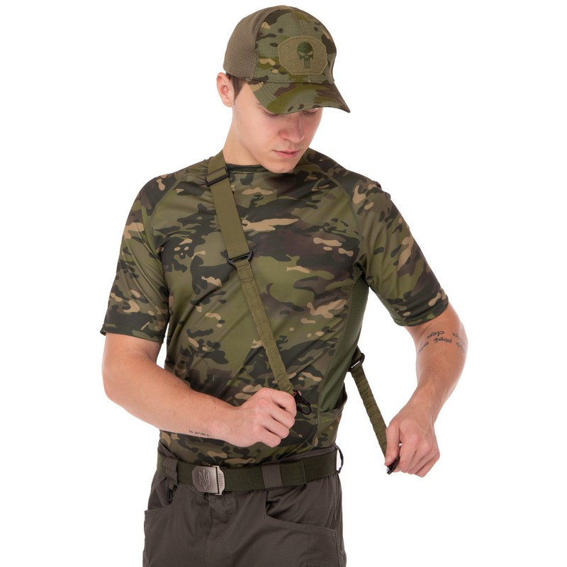 Ремінь двоточковий олива Одеса - фото 1