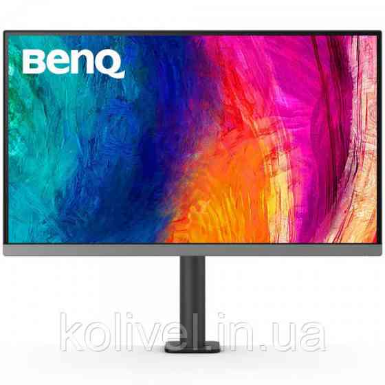 TFT 27" BenQ PD2706UA, 4K UHD, IPS, 99% sRGB, HDR10, HDMI, DP, USB-C, USB-hub, HAS, колонки (9H.LLKLB.QBE) Київ