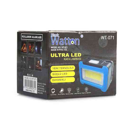 Ліхтар-фара на 3 батареях AAA WATTON WT-071 дальністю 100 метрів, кріплення в комплекті Кам'янець-Подільський