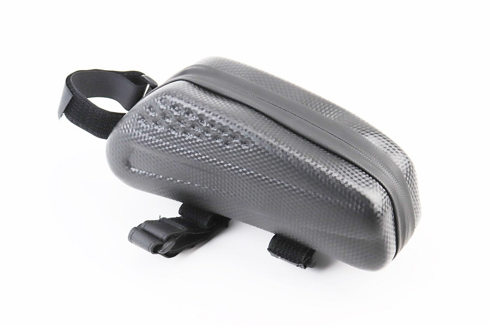 Сумка на раму 220х90х85мм, кріпл. на липучці, чорна "карбон" Киев - изображение 1