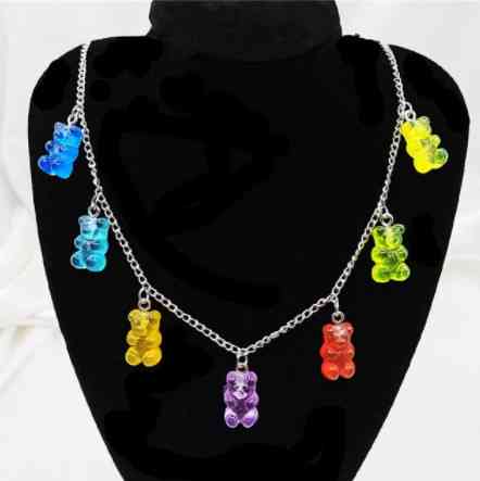 Ожерелье с мармеладными мишками 48 см разноцветный Киев