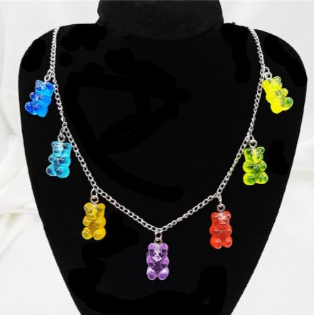 Ожерелье с мармеладными мишками 48 см разноцветный Киев - изображение 1