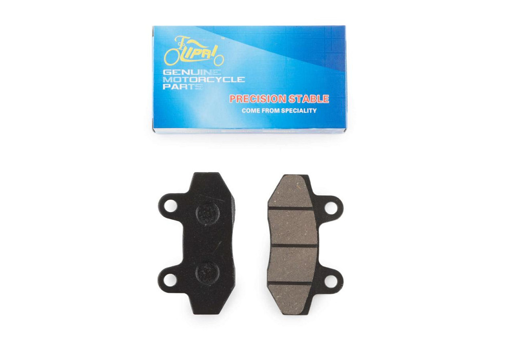 Колодки гальмові (диск) скутер китай 4 т 50-150 (RACE/STORM, під двопоршневий супорт, чорні) Мукачево - фото 1