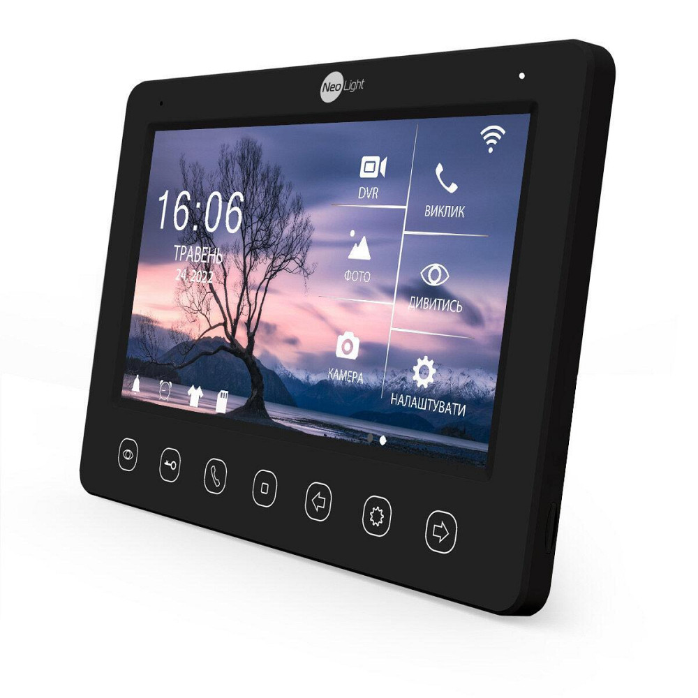 Комплект відеодомофона NeoLight Kappa+ HD WF 7 дюймів і панелі NeoLight SOLO FHD Silver Київ - фото 13