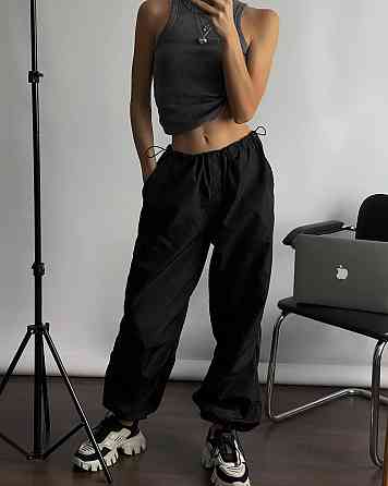 Жіночі повсякденні штани карго-парашути плащівка Одеса