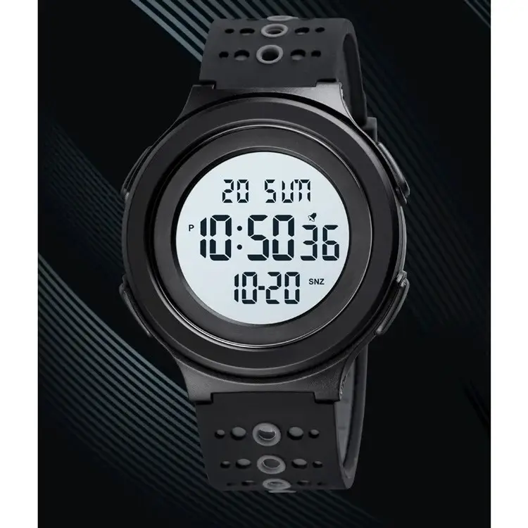 Мужские наручные часы Skmei 1733 (Черный с белым) Винница - изображение 7