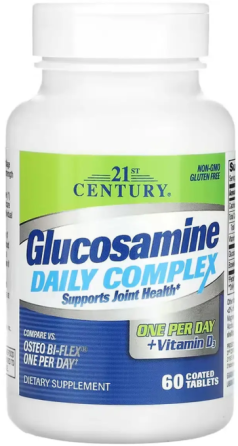 Глюкозамин 21st Century Glucosamine Daily Complex + D 60 таб Киев
