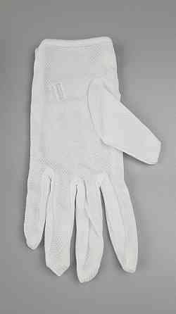 Господарські рукавички білі бавовняні з мікроточкою офіціанта ювеліра (9) (1 пар) Харків