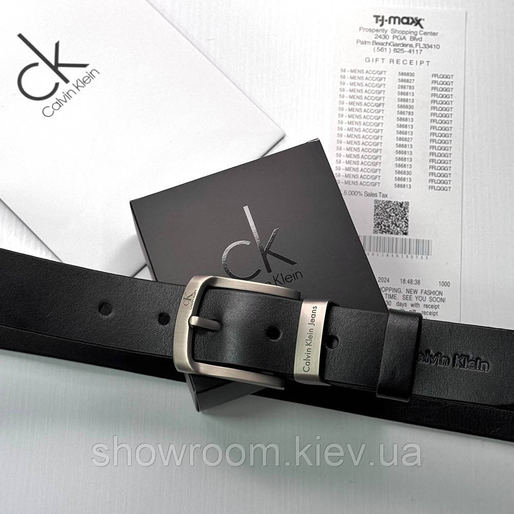 Мужской брендовый ремень из итальянской натуральной кожи Ск (402) Киев - изображение 4
