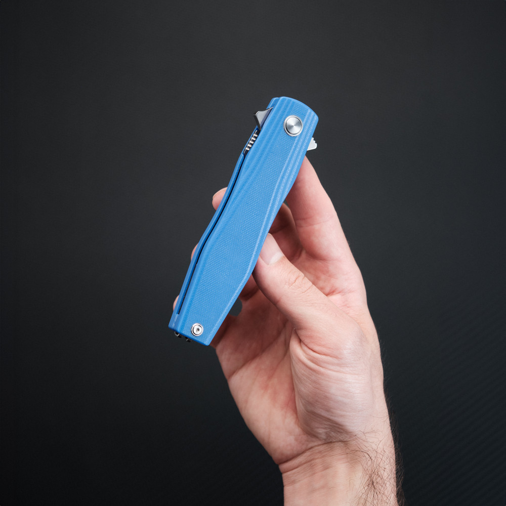 Ніж складаний туристичний Ruike P188-E, (9.1 см) D2 / G10 синій Киев - изображение 12