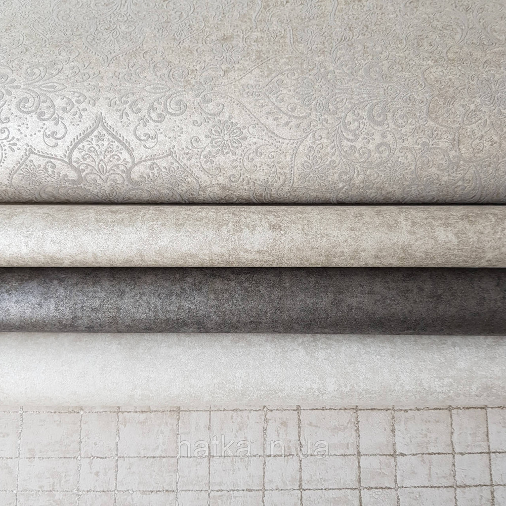 Шпалери флізелінові еко Rasch Kerala 0.53х10 м вензелі східний малюнок сіро рожеві сріблясті Київ - фото 2