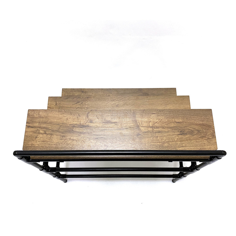 Підставка для квітів та вазонів Malva трирівнева ступінчаста металева чорна Борисполь - изображение 10