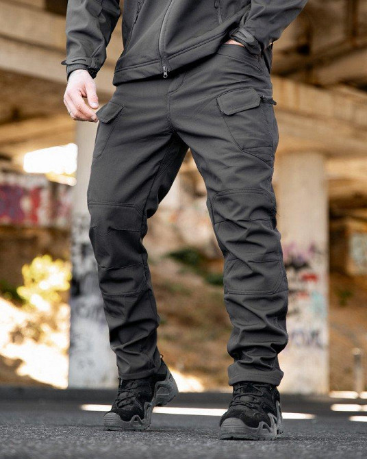 Міські тактичні штани MAXIMUS софтшел darck grey ПП7987 Одеса - фото 1