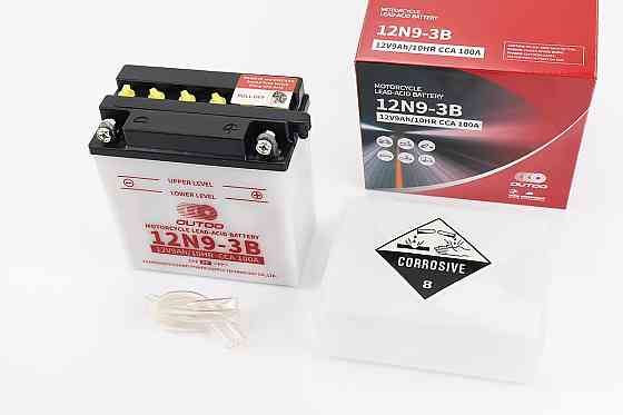 Акумулятор 12V9Ah 12N9-3B кислотний (L135*W75*H137mm) Бершадь