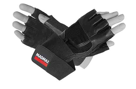 Рукавички для фітнесу MadMax MFG-269 Professional Exclusive Black L Київ