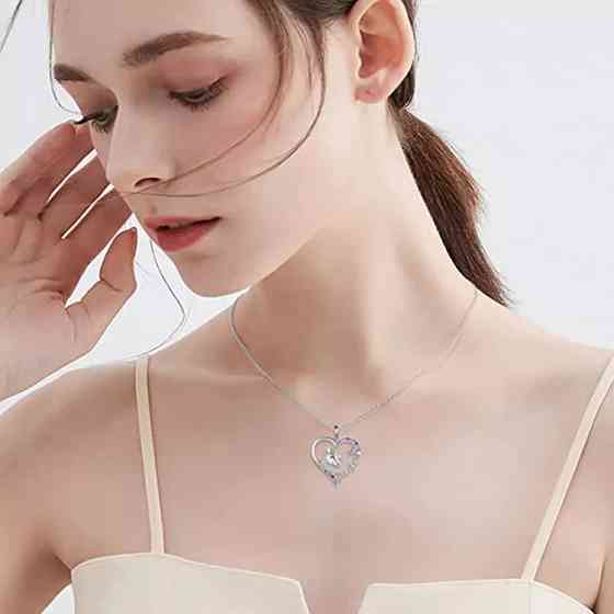 Бижутерия с единорогом кулон с цепочкой 42 см серебристый Киев