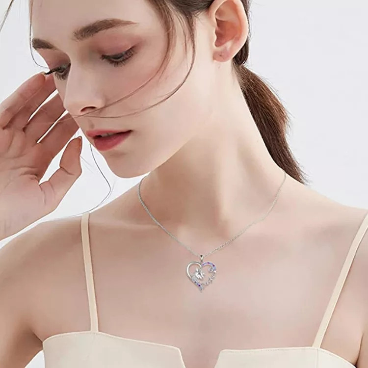 Бижутерия с единорогом кулон с цепочкой 42 см серебристый Киев - изображение 3