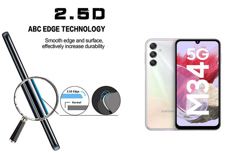 Захисне скло ArmorGlass для Samsung Galaxy M34 – стійке до подряпин та ударів Київ - фото 2