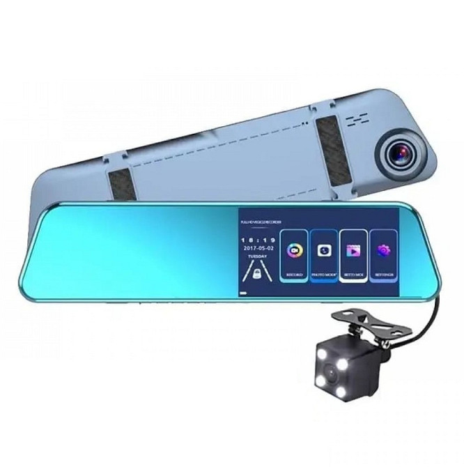 Зеркало с видеорегистратором L1039 5'' (2 камеры) touch AHD Киев - изображение 1