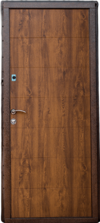 Дверь входная Наши двери Б-308 ОПТИМА Медь антик / ПВХ Дуб золотой 860х2040 мм Киев