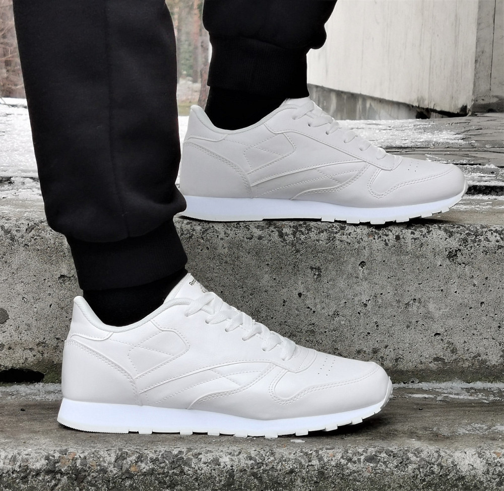 Мужские Кроссовки Reebok Classic Белые Рибок (размеры: 40,44,45) Днепр - изображение 9