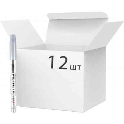 Маркер Baoke 1.5 мм silver Metallic 12 шт (MARK-PER-BAO550S-12) Вінниця