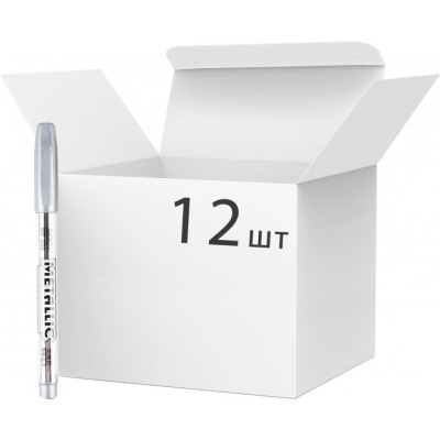 Маркер Baoke 1.5 мм silver Metallic 12 шт (MARK-PER-BAO550S-12) Вінниця - фото 2