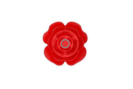 Анальна червона вібро пробка Rose rotating anal plug Sex Aura Київ