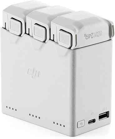 Станция зарядная DJI Mini 3 Pro серый двусторонняя зарядка Powerbank 30W USB-C для 3 батарей совместима с Mini Киев