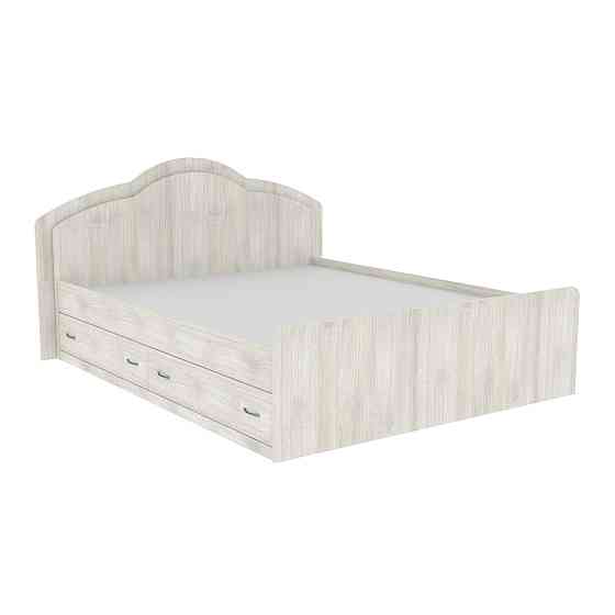 Кровать Диана двуспальная с 2-мя ящиками, Дуб Шамоні Світлий, 2048х1410х1030 Львов