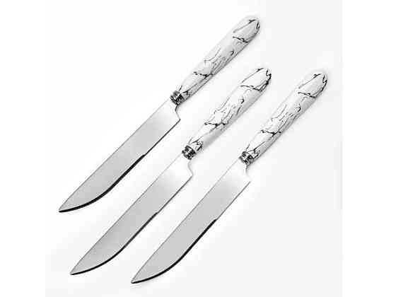 Ніж столовий 3шт SS Marble R89868 ТМ STENSON Київ