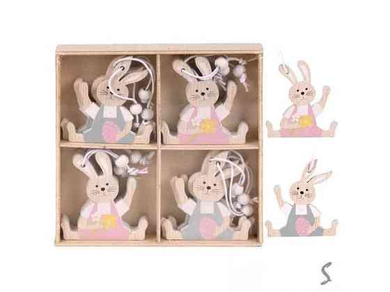 Фігура великодня підвіска великодня Easter Bunny 12шт/уп 13*13см R33815 ТМ STENSON Київ