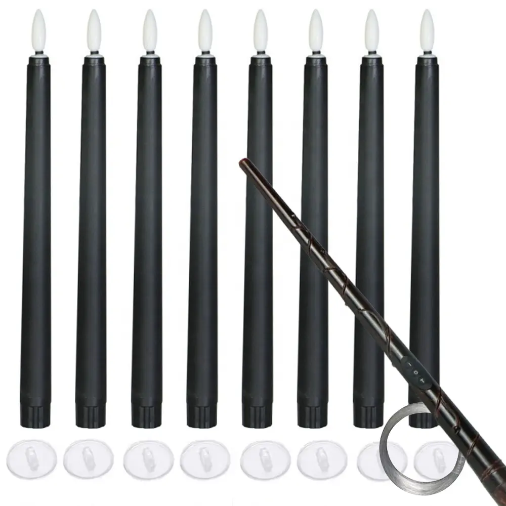 Набір літаючих свічок «Harry Potter» 32 см. (8 шт. + паличка) - Чорні Київ - фото 1