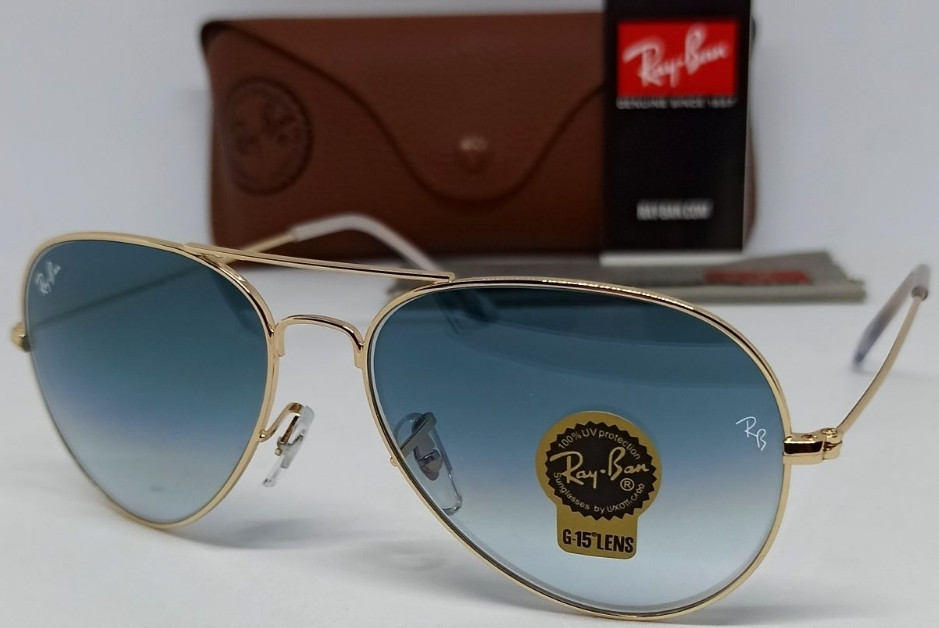 Брендовые очки капли голубой градиент в зол металле  стекло Киев - изображение 8