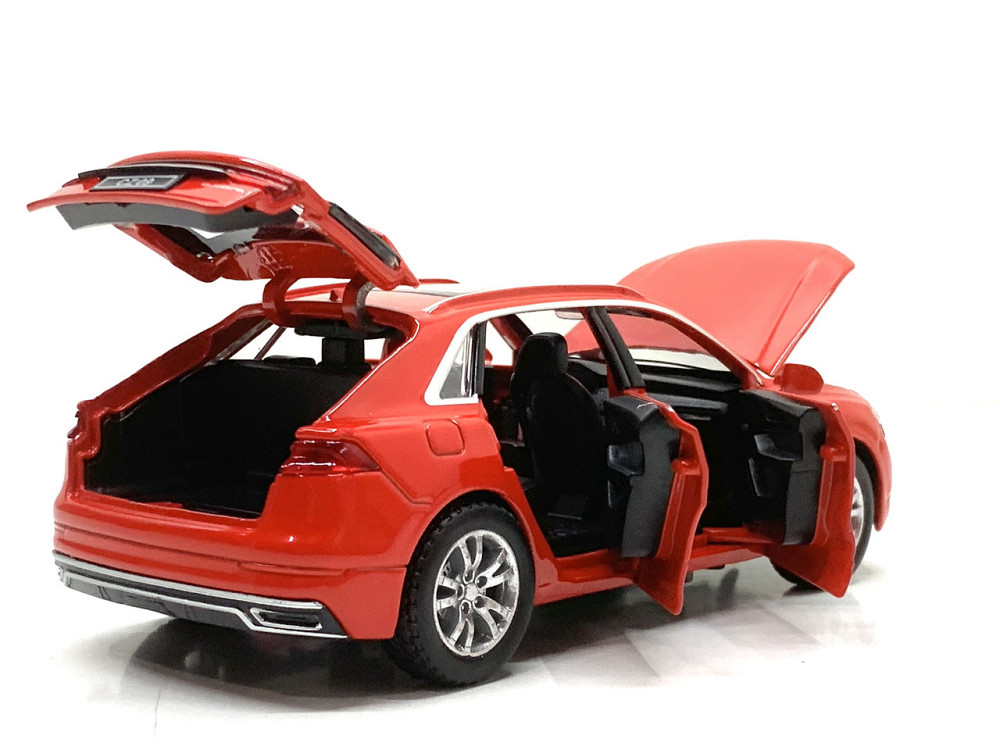 Машина Автосвіт Audi Q8 інерційна масштаб 1:32 відчиняються двері капот багажник 15 см Червона (AP-1732) Чернигов - изображение 2