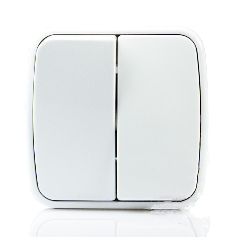 Выключатель двухклавишный накладной Ozgunsan Винница - изображение 1