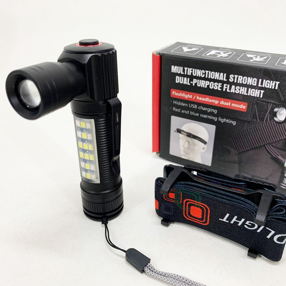 Налобний ліхтар на голову, Ліхтарик налобник, Легкий налобний ліхтар для риболовлі TV-84 Львів - фото 7