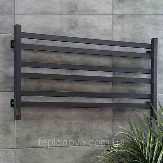 Рушникосушка електрична NAVIN Авангард 900х500 Sensor, чорний муар, права, таймер Чернівці