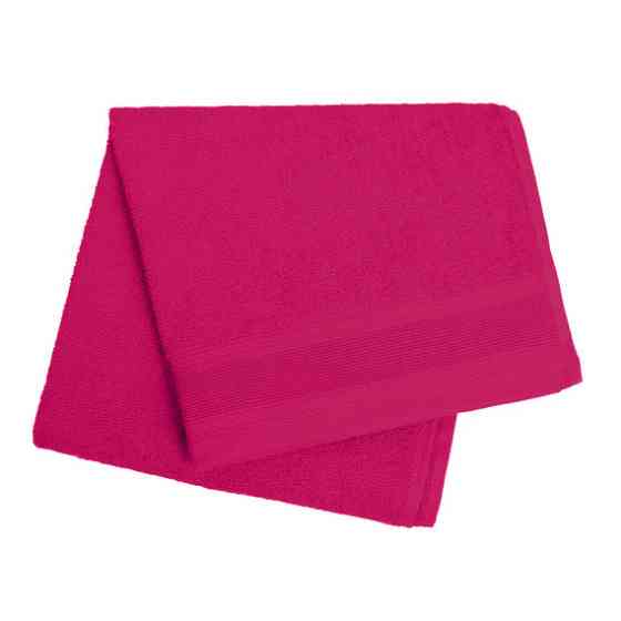 Полотенце махровое Ideal Textile с бордюром однотонное плотность 360 г/м2 70х130 см (56860715) Фуксі Черновцы