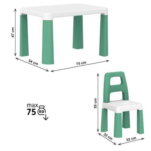 Набір дитячих меблів стіл + 2 стільця Технок 0440 Житомир - изображение 3