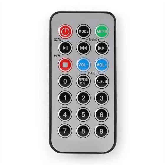 V-12-BT Bluetooth Стерео USB SD CD MP3 AUX FM Чорний Чорний (Німеччина, читати опис) Рівне